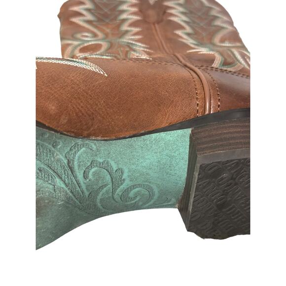 CRUSH BY DURANGO WOMEN’S GOLDEN BROWN WESTERN BOOT Size 11 Rodeo - Picture 5 of 13